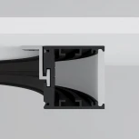 Радиусный профиль 35x35 1500мм внешний 1/4 круга черный Maytoni Радиусный профиль ALM-3535R-B-EX-90°-1.5M