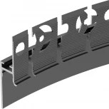 Профиль PLINTUS-FANTOM-BENT-H20-SIDE-2000 BLACK (Arlight, Алюминий) 043673