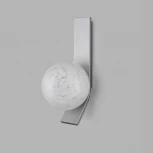 Бра Eurosvet Luxor со стеклянным плафоном 40019/1 серебро (220V, шар)