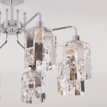 Потолочная люстра Eurosvet Scoppio 10101/8 хром/прозрачный хрусталь Strotskis (220V)