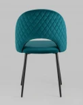 Стул Stool Group Меган NEW велюр с ромбами сине-зелёный УТ000035477