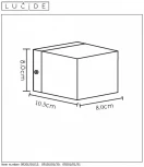 Настенный светильник Lucide Devi 09201/01/30 (220V, куб)