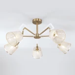 Потолочная люстра Eurosvet Alicante 60082/5 золотая бронза