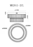 Потолочная люстра светодиодная MyFar Irina MR2011-2CL (220V, хрусталь)