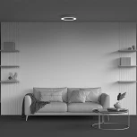 Потолочный светильник круглый светодиодный Maytoni Lua C093CL-36W3K-W (220V, круглые)