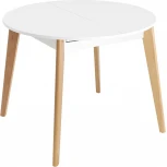 Стол Stool Group Rondo 100-135*100 бук/белый УТ000035280