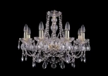 Подвесная люстра Bohemia 1411 1411/8/195/G (220V, хрусталь, на цепи, подсвечник, свеча)