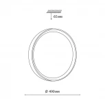 Настенно-потолочный светильник IP43 Sonex Woodi 7603/ELN пластик/св.корич. под дер LED 76Вт 3000/4000/6000K