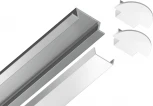 Алюминиевый профиль встраиваемый для светодиодной ленты до 11мм Ambrella Illumination GP1001AL