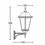 Настенный фонарь уличный Oasis Light 79825 Bl (220V, IP65)