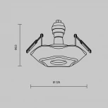 Встраиваемый точечный светильник Maytoni Gyps Classic DL284-1-01-W (220V)