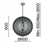 Подвесной светильник Maytoni Roots MOD197PL-01W2 (220V, на проводе)