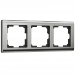 Рамка на 3 поста Metallic (глянцевый никель) Werkel W0031602 (a051001)