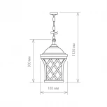 Уличный светильник подвесной Elektrostandard Cassiopeya H (220V, на цепи, IP44)