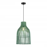 Подвесной светильник ST Luce Cesta ST-Luce SL1513.503.01 Белый/Зеленый E27 1*40W (220V, на проводе, круглые)