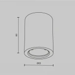 Потолочный светильник Maytoni Conik gyps C001CL-GU10-W