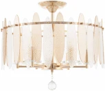 Потолочная люстра хрустальная на штанге Arte Milano Sorrento-3309 373309/6/80/470 GD (220V)