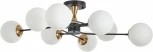 Потолочная люстра на штанге Arte Milano Neapolis-76808 276808/8 BK/GD (220V, шар)