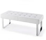 Банкетка Angel Cerda TB0083 (Хром,Белый/ Сталь)