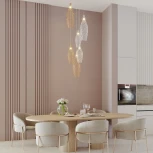 Подвесной светильник золото/хром Eurosvet Ruche 90352/6 (LED, 220V, на проводе)