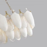 Подвесная люстра Odeon Light Porcela 5051/14 золото/белый/прозрачный/металл/фарфор/стекло E14 14*40W