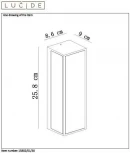 Настенный светильник уличный Lucide Dukan 15802/01/30