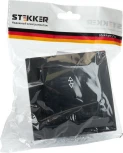 Переключатель одноклавишный (черный) Stekker Эрна 39619