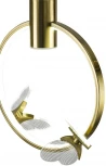 Подвесной светильник светодиодный AM Group MARIPOSA SP2 POLISHED GOLD (220V, на проводе, бабочки)