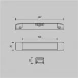 Блок питания встраиваемый Elasity 48В, 150Вт Maytoni Power Supply Magnetic TRA160DR-150W-S