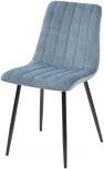 Стул DUBLIN G108-56 пудровый синий/ черный каркас, велюр