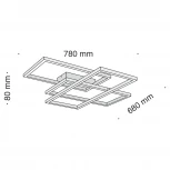 Потолочная люстра Maytoni Line MOD015CL-L80W4K