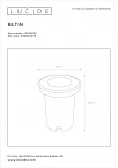 Встраиваемый светильник уличный Lucide Biltin 11801/01/12 (220V, круглые, IP67)