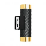 Настенный светильник Wolta WSL-GU10/W09BG под лампу GU10 Черный / Золотой LINEA