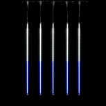 Гирлянда Тающие Сосульки 5шт по 100см, 24В, 480 Бело-Синих Светодиодов, Провод Черный ПВХ, IP55