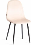Стул BREEZE (mod. JSC-58) / 1 шт. в упаковке (Велюр,Металл  /Кремовый,Черный)