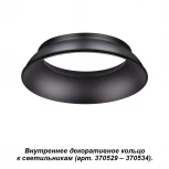 Кольцо декоративное внутреннее для светильников Novotech Unite, черный