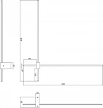 Настенный светильник (бра) Pars 3000К 12Вт IP 20 LED Maytoni Technical C070WL-L12GB3K (220V)