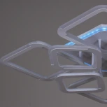 Потолочная люстра светодиодная на штанге с пультом Reluce 09821-3.3-4+4 WH (RGB) (220V)