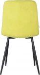 Стул обеденный DOBRIN CHILLY ROMBO (Лайм Simple 14, основание черное) 006 ROMBO, цвет сиденья лайм основания черный