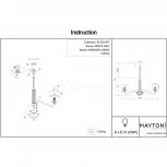Подвесная люстра Maytoni Maryland ARM526PL-08GR