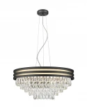 Подвесная люстра каскадная Simple Story 5521 5521-7PL (220V, хрусталь, на тросе)