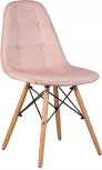 Стул обеденный BENNET (ножки светлый бук, пудрово-розовый велюр (HLR-39))