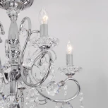 Подвесная люстра Eurosvet Collana 10096/5 хром/прозрачный хрусталь Strotskis