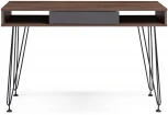 Письменный стол Woodville Хиргра 120х60х77 дуб табачный / графит / черный 553803