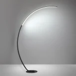 Торшер изогнутый Lumion 5676/21FL LEDIO черный LED 21W 820Лм 3000-6000K с пультом ДУ 220V Wes (регулировка яркости, выключатель)