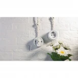 Выключатель на 4 положения двухклавишный (белый) Ретро Werkel W5620001 (a051310)