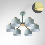 Потолочная люстра на штанге Even 6 Olive ImperiumLoft Even01 (178368-26) (220V)