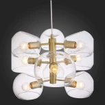 Подвесная люстра ST Luce Calmare SL434.203.09 (220V, на проводе, шарики, молекулы)