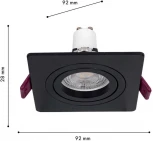 Встраиваемый светильник Favourite Lamppu 4646-1C (220V)