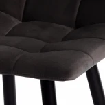 Стул полубарный CHILLY (mod. 7095пб ) / 1 шт. в упаковке (Ткань,Металл /Темно-серый,Черный)